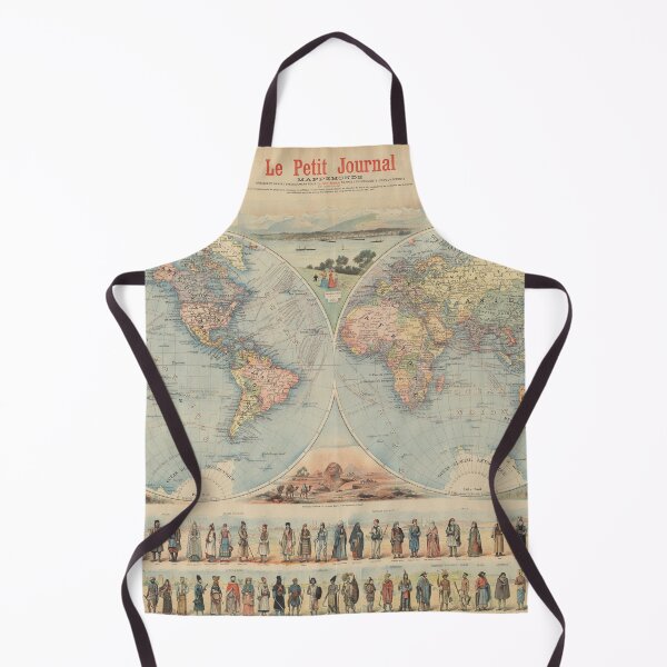 Item preview, Old Map of the World in 1880. designed and sold by ganje.