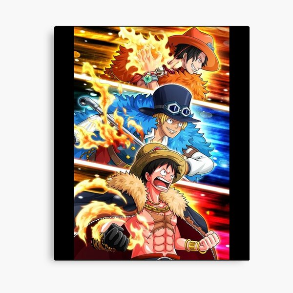 Luffy X Sabo X Ace Banner Canvas Print For Sale By Stevepage1 Redbubble