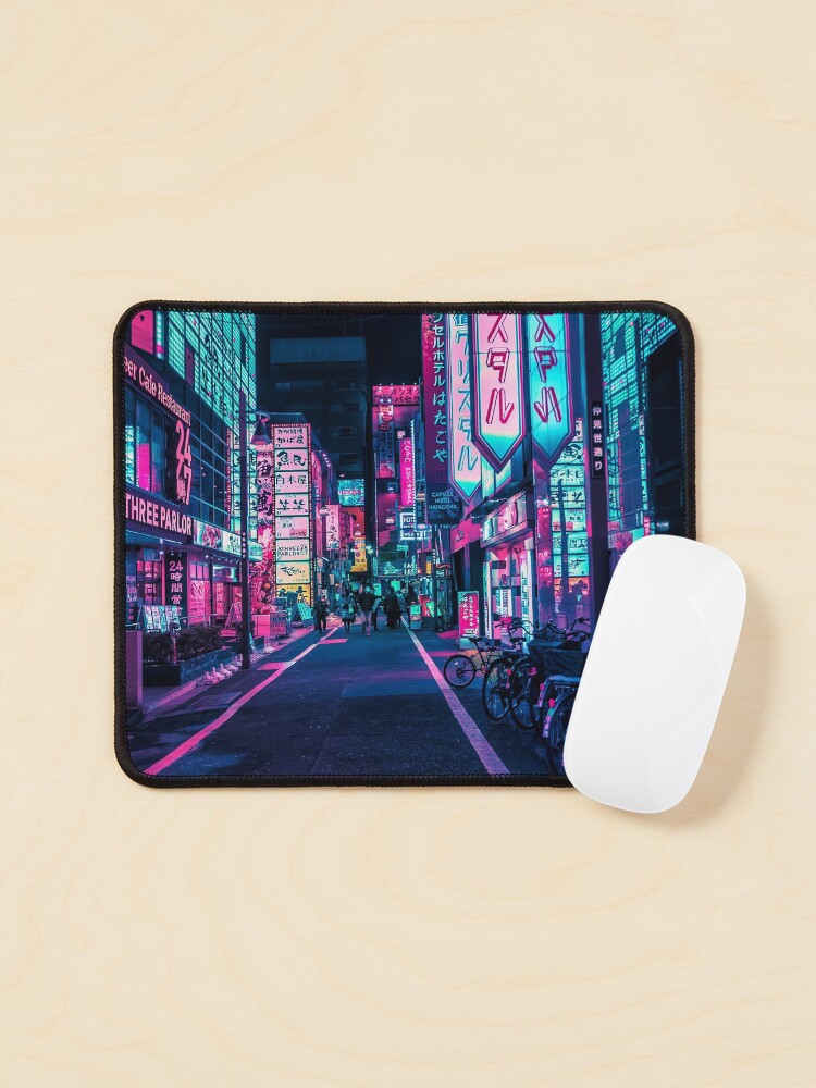 Thumbnail 1 of 5, Mouse Pad, Tokyo - A Neon Wonderland designed and sold by HimanshiShah.
