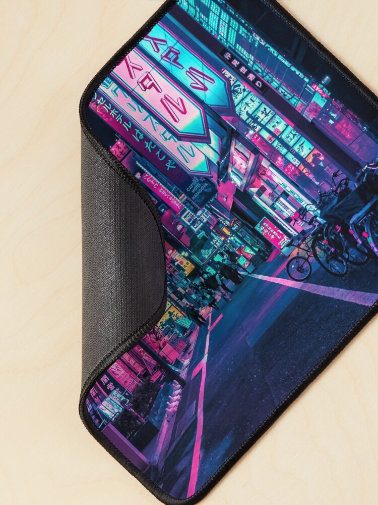 Thumbnail 2 of 5, Mouse Pad, Tokyo - A Neon Wonderland designed and sold by HimanshiShah.