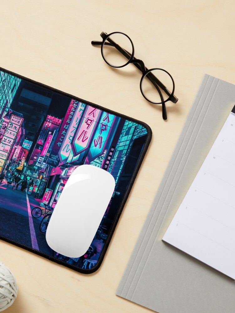 Thumbnail 3 of 5, Mouse Pad, Tokyo - A Neon Wonderland designed and sold by HimanshiShah.
