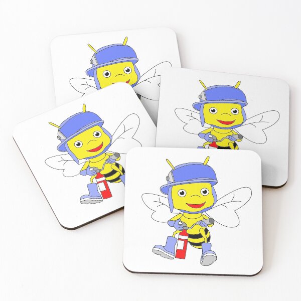 Item preview, Firefighter Fiona Bee designed and sold by Square Root of Squid.