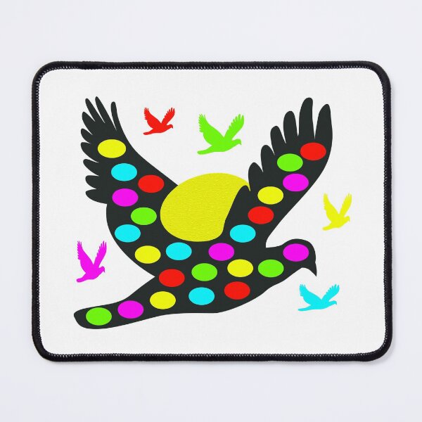 Item preview, Black bird with multicolored eggs designed and sold by Astralia.