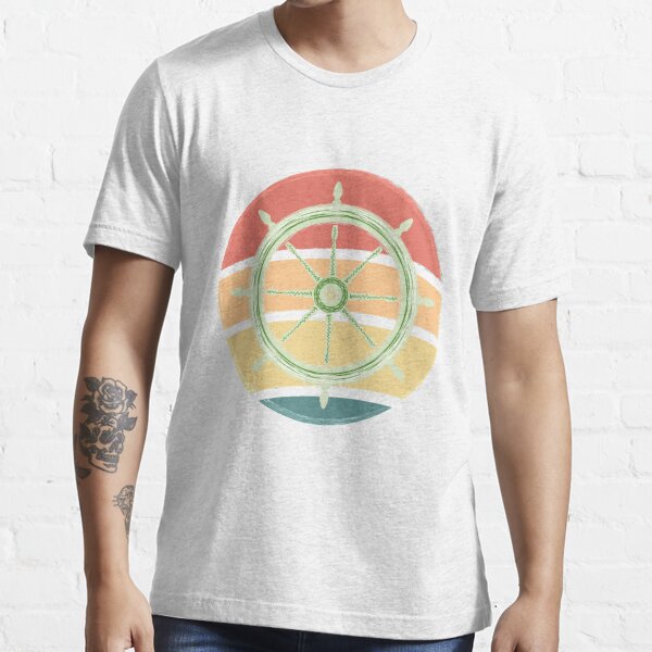 Pirate Wheel Theme T-shirt 2XL-3XL - Sunset Rogue