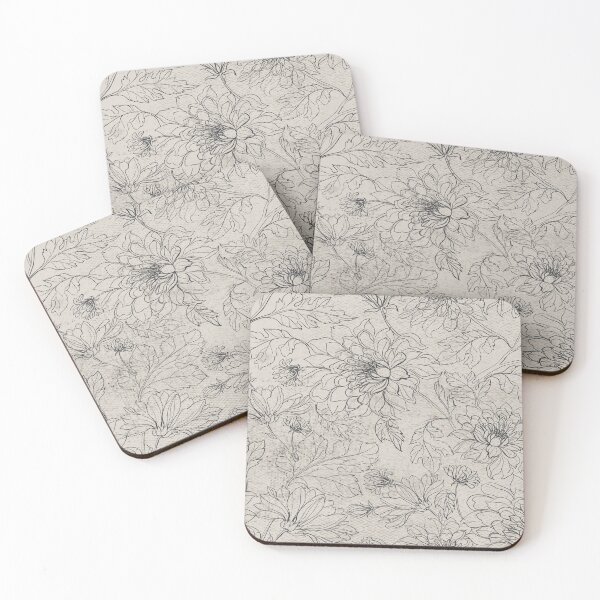 Item preview, Flowers Seamless Pattern Retro Vintage  Beige Texture  designed and sold by HStudioPrints.