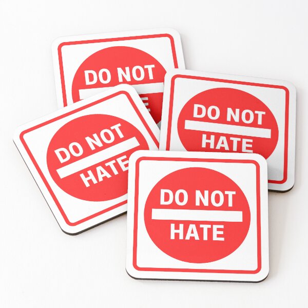 Item preview, DO NOT HATE - Motivational traffic road street sign design and advice designed and sold by Art4Motivation.