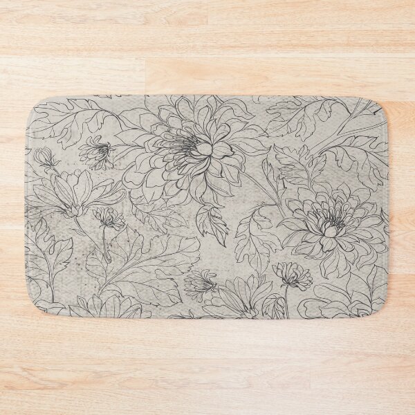 Item preview, Flowers Seamless Pattern Retro Vintage  Beige Texture  designed and sold by HStudioPrints.