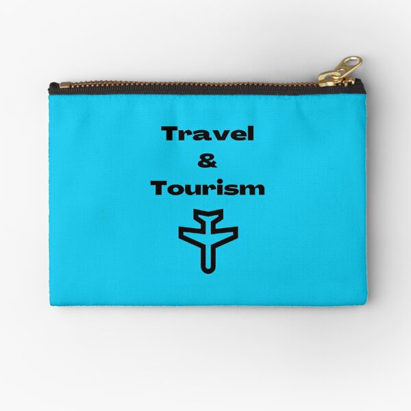 Travel & tourism laptop pouch- blue Zipper Pouch
