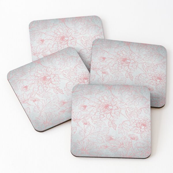 Item preview, Flowers Seamless Pattern Retro Vintage Cool Blue Texture  designed and sold by HStudioPrints.