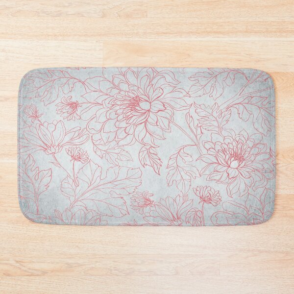 Item preview, Flowers Seamless Pattern Retro Vintage Cool Blue Texture  designed and sold by HStudioPrints.