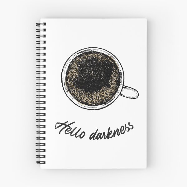 Item preview, Hello Darkness (Coffee) designed and sold by flodun.
