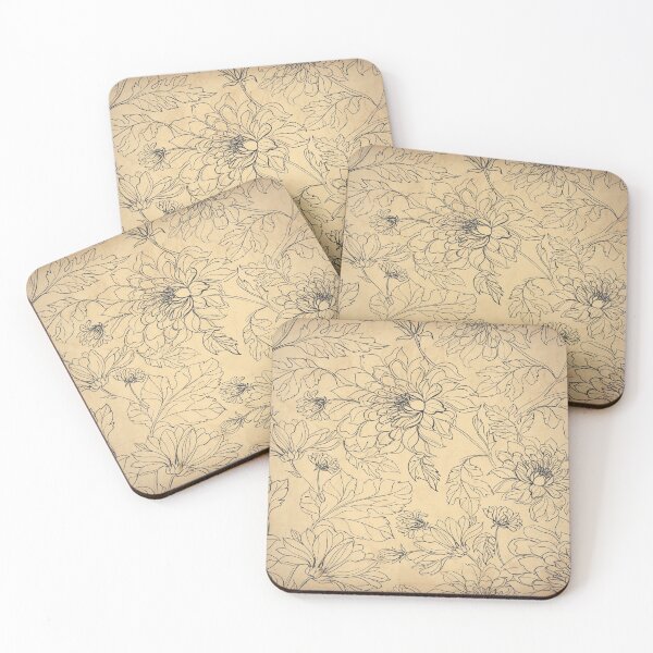 Item preview, Flowers Seamless Pattern Retro Vintage Old Paper Texture  designed and sold by HStudioPrints.