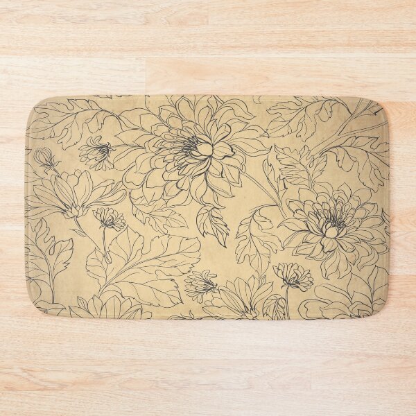 Item preview, Flowers Seamless Pattern Retro Vintage Old Paper Texture  designed and sold by HStudioPrints.