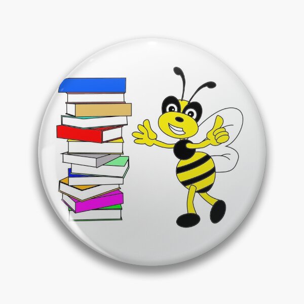 Item preview, Librarian Linda Bee designed and sold by Square Root of Squid.