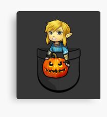 The Legend of Zelda Link Halloween Pumpkin Canvas Print