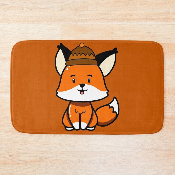 Item preview, Cute Fall Mood Fox Cub With Hat designed and sold by thecooltable.