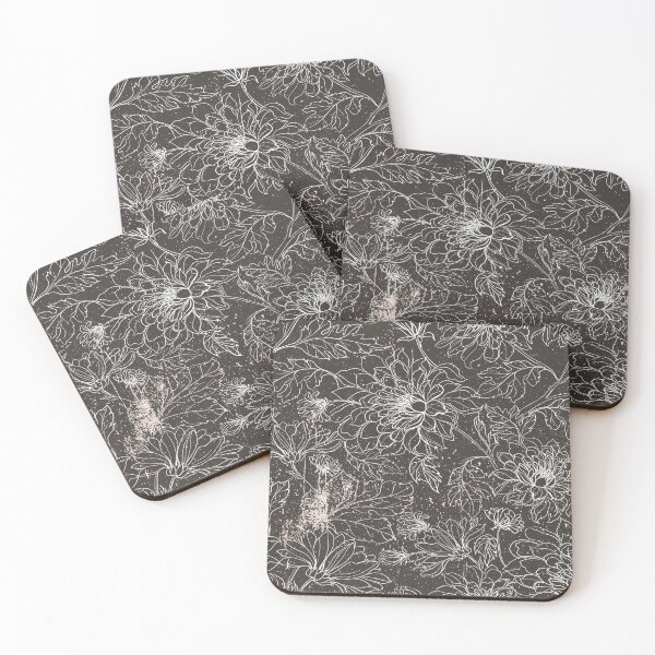 Item preview, Flowers Seamless Pattern Retro Vintage Dark Grunge Texture  designed and sold by HStudioPrints.