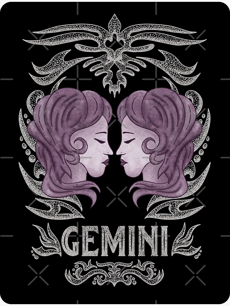 Gemini Zodiac Horoscope Birthday Sticker