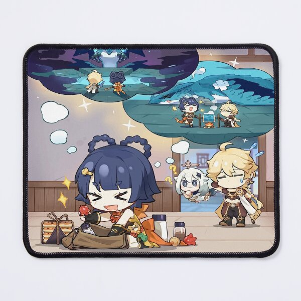 Item preview, Genshin Impact Official Artwork - Xiangling Thinking About Your Dvalin Recipes designed and sold by Krimsy.