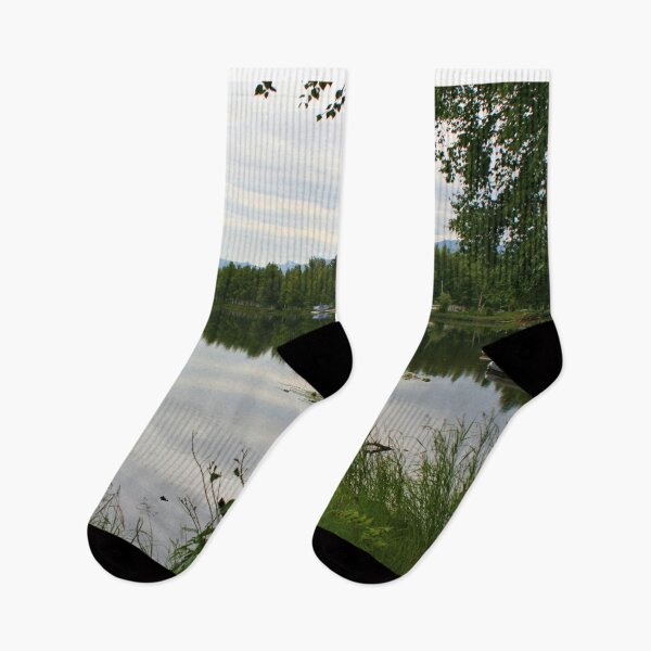 Item preview, Peaceful lake near Anchorage, Alaska designed and sold by FranWest.