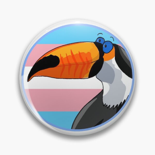 Item preview, trans pride toucan designed and sold by rennilastitten.