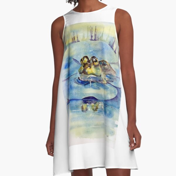 Queen of the Lilypad A-Line Dress