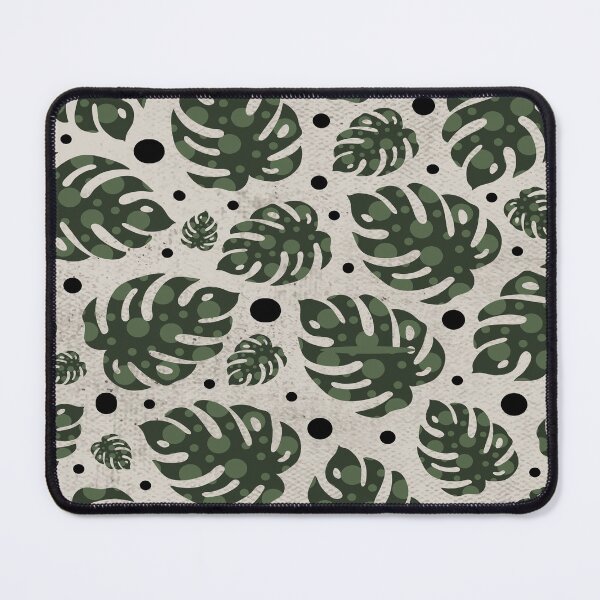 Item preview, Monstera Leaves Seamless Pattern Retro Vintage Beige Texture designed and sold by HStudioPrints.