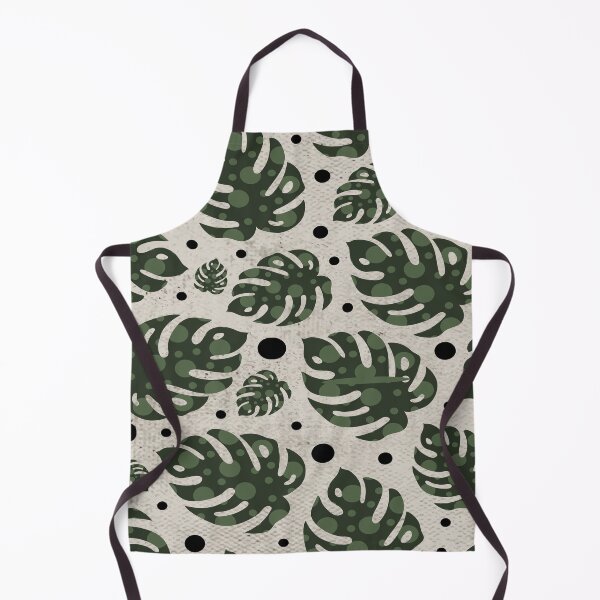Item preview, Monstera Leaves Seamless Pattern Retro Vintage Beige Texture designed and sold by HStudioPrints.