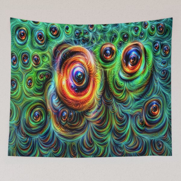 Item preview, trippy rings digital art designed and sold by BelAnnGrey.