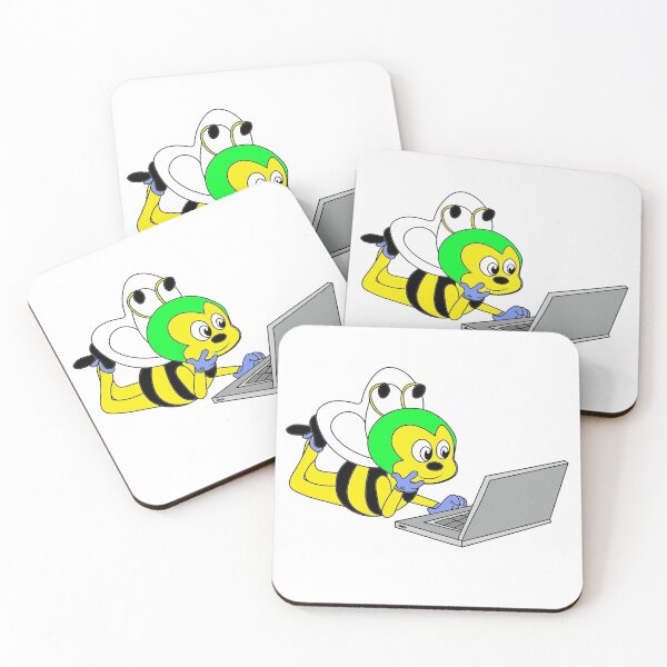 Item preview, Programmer Penelope Bee designed and sold by Square Root of Squid.