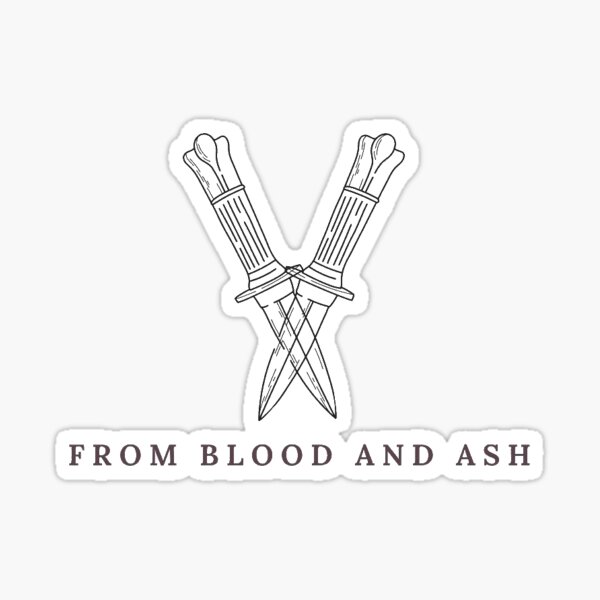 Item preview, From blood and ash (black) designed and sold by BookAddikArt.