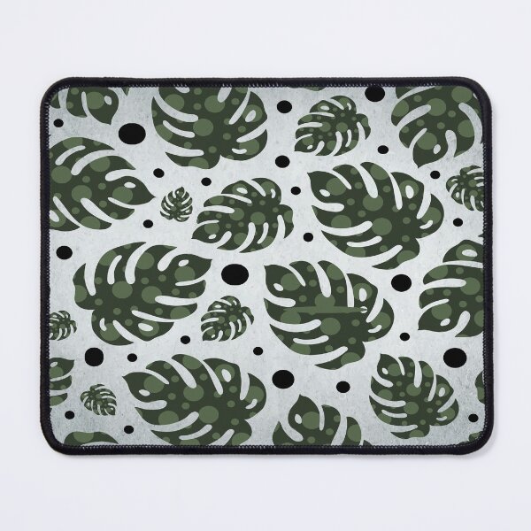 Item preview, Monstera Leaves Seamless Pattern Retro Vintage Cool Blue Texture designed and sold by HStudioPrints.