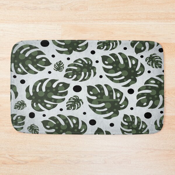 Item preview, Monstera Leaves Seamless Pattern Retro Vintage Cool Blue Texture  designed and sold by HStudioPrints.
