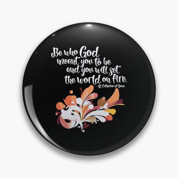 Item preview, Set The World On Fire St Catherine Of Siena Catholic Gifts designed and sold by nutallrosario.
