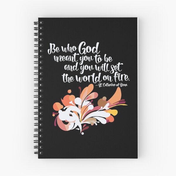 Item preview, Set The World On Fire St Catherine Of Siena Catholic Gifts designed and sold by nutallrosario.