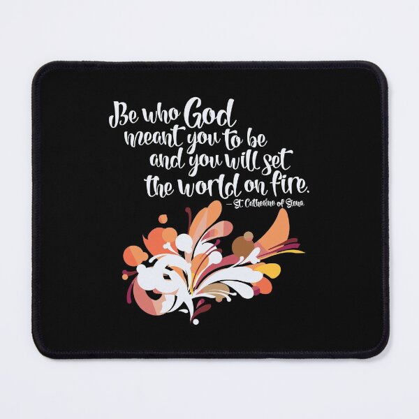 Item preview, Set The World On Fire St Catherine Of Siena Catholic Gifts designed and sold by nutallrosario.