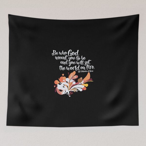 Item preview, Set The World On Fire St Catherine Of Siena Catholic Gifts designed and sold by nutallrosario.