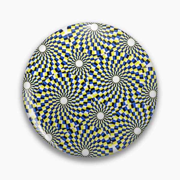 Item preview, Optical Illusion White Yellow Blue and Black designed and sold by The Anime Corner.