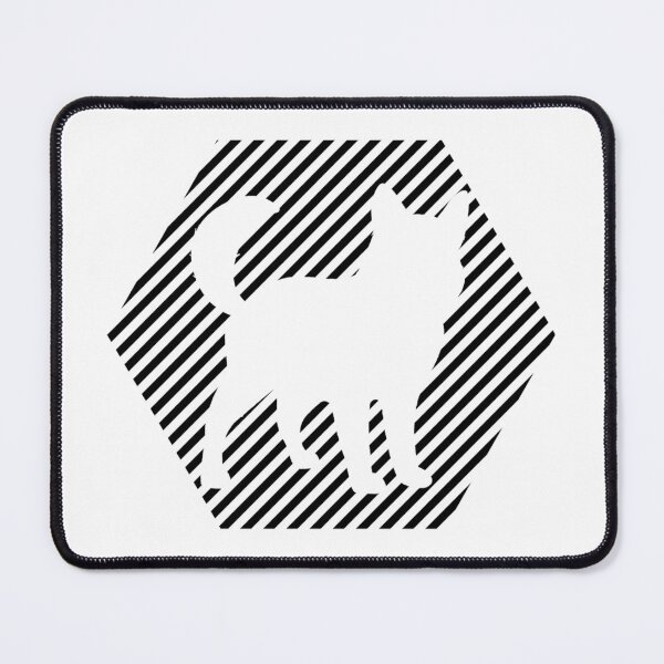 Item preview, Dog White Silhouette (Shaped) designed and sold by Bamb00s.