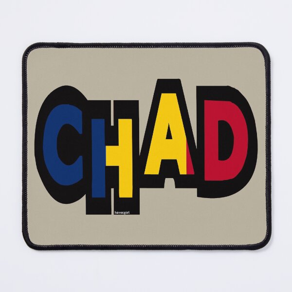 Item preview, Chad Font with Chadian Flag designed and sold by Havocgirl.