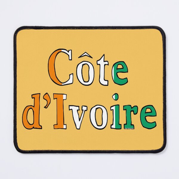 Item preview, Cote D'Ivoire Ivory Coast Font with Ivorian Flag designed and sold by Havocgirl.