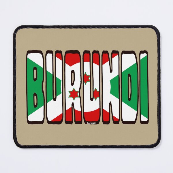 Item preview, Burundi Font with Burundian Flag designed and sold by Havocgirl.