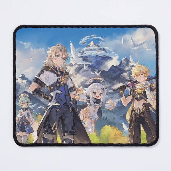 Item preview, Genshin Impact - The Chalk Prince And The Dragon Event With Albedo And Sucrose Official Artwork designed and sold by Krimsy.