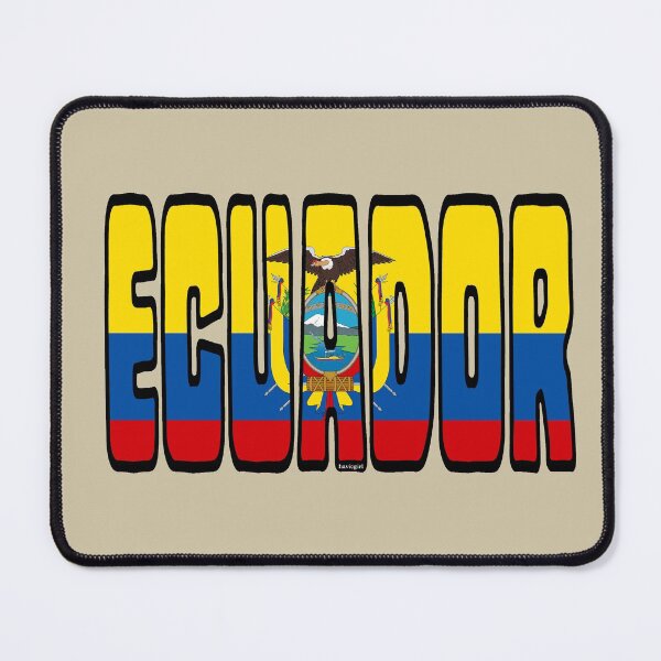 Item preview, Ecuador Font with Ecuadorian Flag designed and sold by Havocgirl.