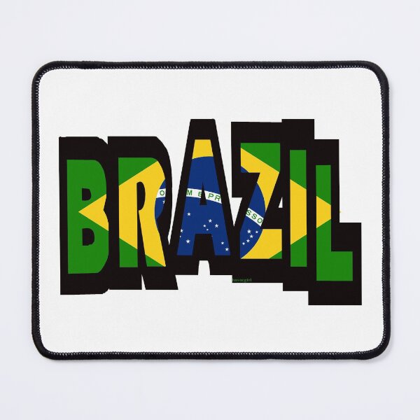 Item preview, Brazil Font with Brazilian Flag designed and sold by Havocgirl.