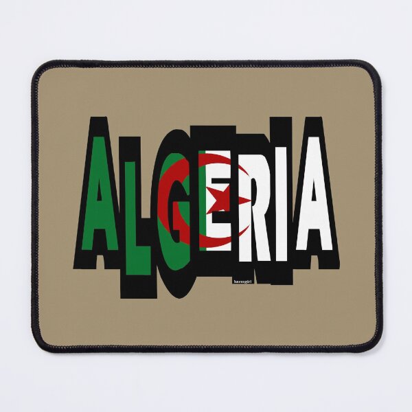 Item preview, Algeria Font with Algerian Flag designed and sold by Havocgirl.