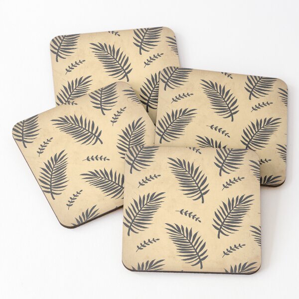 Item preview, Palm Leaves Seamless Pattern Retro Vintage Old Paper Texture  designed and sold by HStudioPrints.