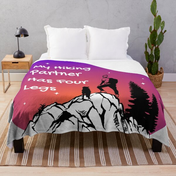 Item preview, My Hiking Partner Has Four Legs - Dog Camping - Gradient Sunset Colors - Hiking with my dog designed and sold by mituturi.