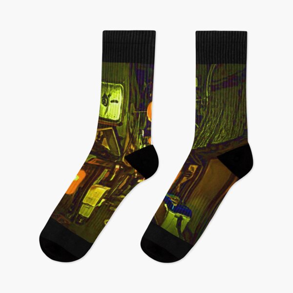 Item preview, Yellow street at night designed and sold by brendanre.