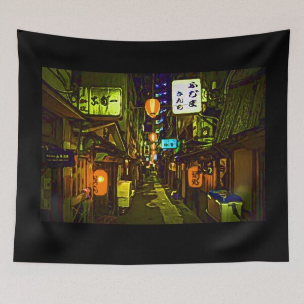 Item preview, Yellow street at night designed and sold by brendanre.